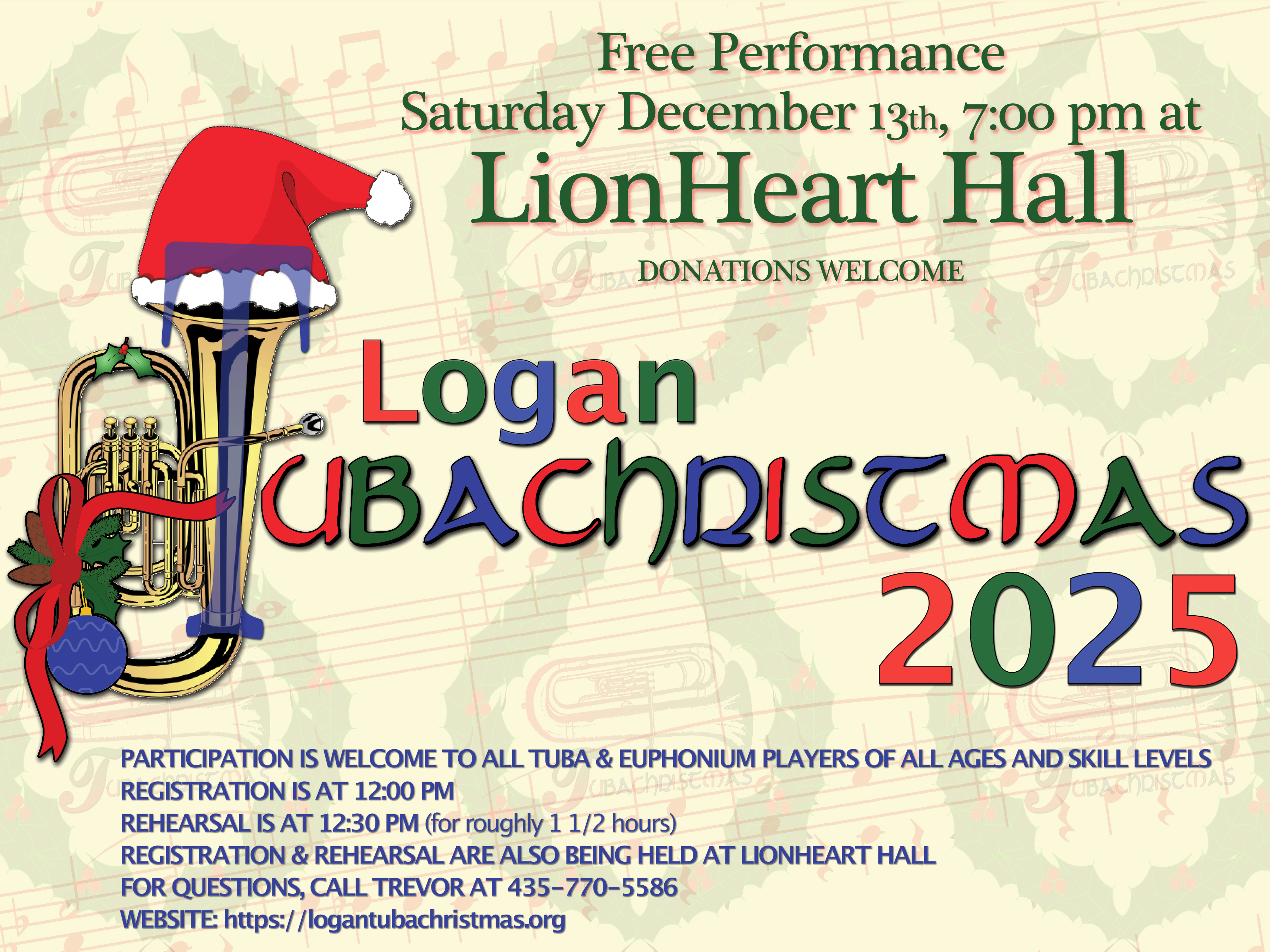 A copy of the poster/flier advertising the event.